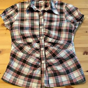 Short Sleeve Ruched Short Sleeve Blouse